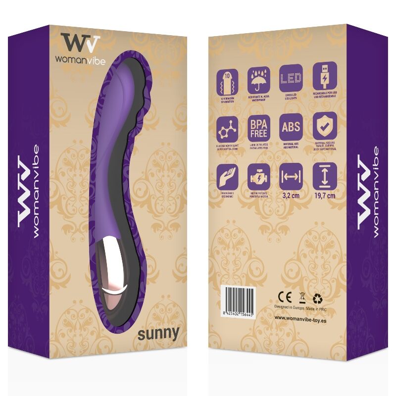 WOMANVIBE - VIBRADOR RECARGABLE DE SILICONA SUNNY