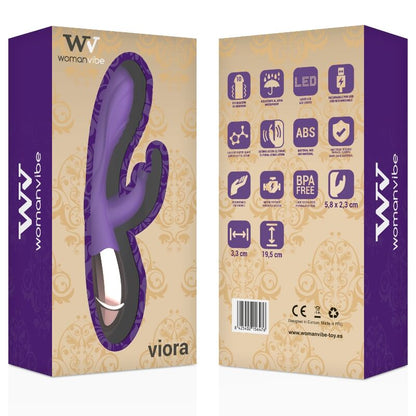 WOMANVIBE - VIBRATEUR RECHARGEABLE EN SILICONE VIORA