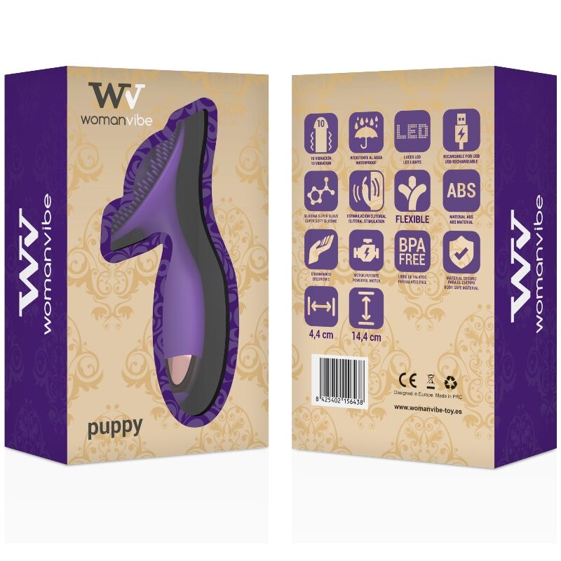 WOMANVIBE - STIMULATEUR POUR CHIOT EN SILICONE RECHARGEABLE