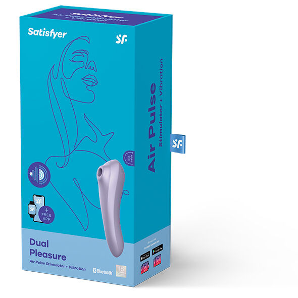 SATISFYER - VIBRATEUR À IMPULSIONS D'AIR À DOUBLE PLAISIR MAUVE