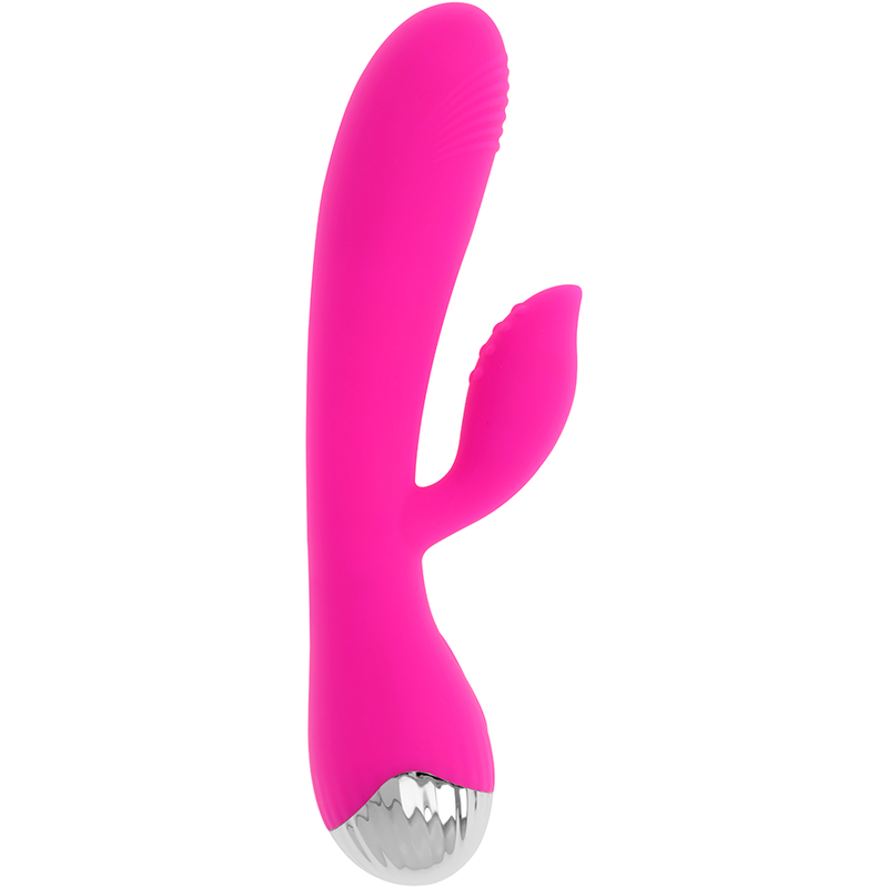 OHMAMA - VIBRADOR RECARGABLE CON CONEJO 10 MODOS DE VIBRACIÓN 19 CM