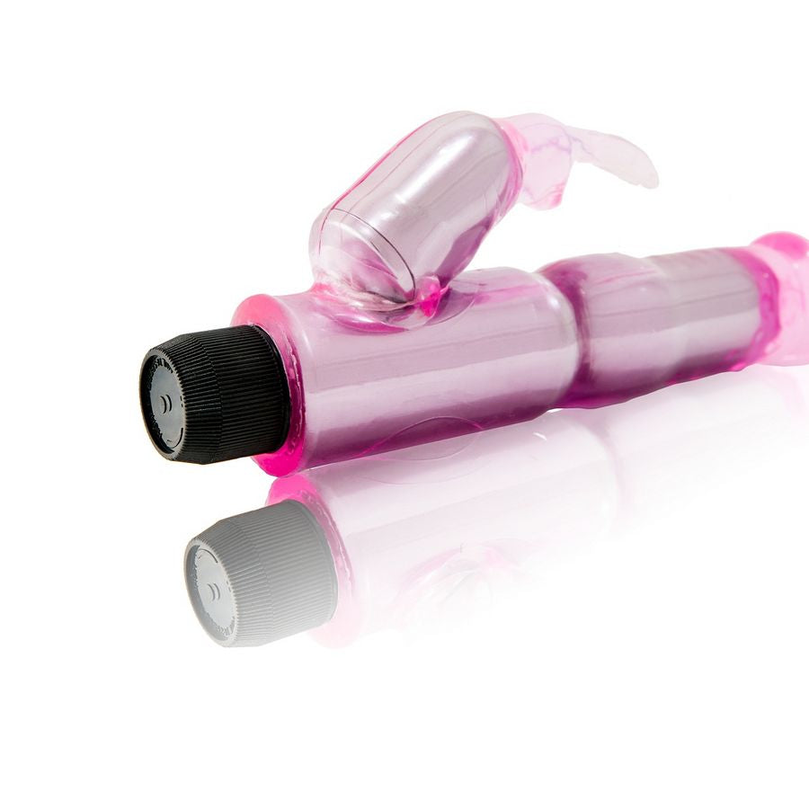 BAILE - VIBRADOR CON ESTIMULADOR AJUSTABLE ROSA