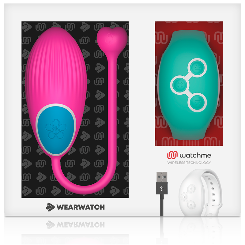 WEARWATCH - TÉLÉCOMMANDE WATCHME TECHNOLOGIE OEUF FUCHSIA / EAU DE MER