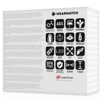 WEARWATCH - TÉLÉCOMMANDE WATCHME TECHNOLOGIE OEUF FUCHSIA / EAU DE MER