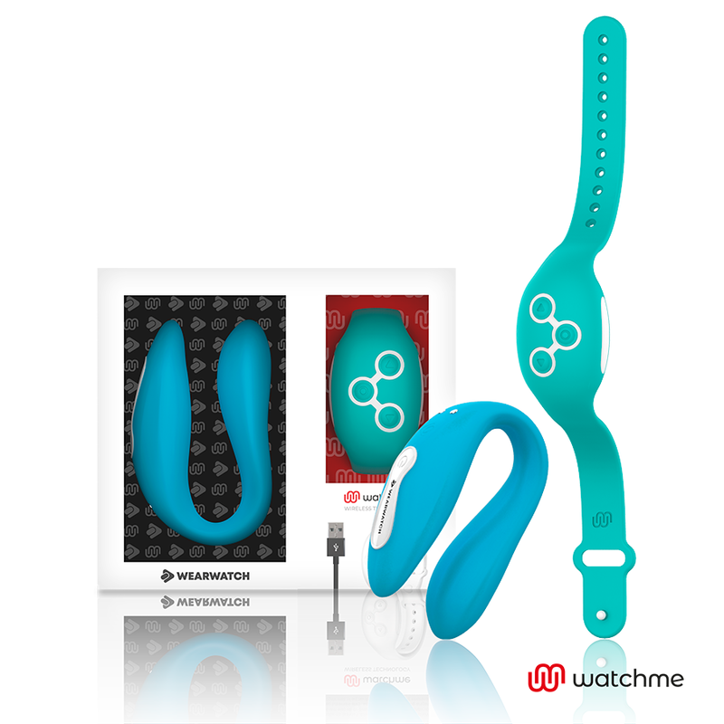 WEARWATCH - DUAL TECHNOLOGY WATCHME VIBRATOR INDIGO/AQUAMARINE