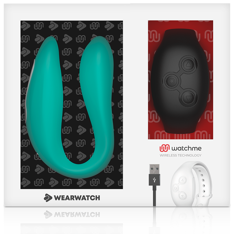 WEARWATCH - RELOJ VIBRADOR DE DOBLE TECNOLOGÍA AGUAMARINA / JET