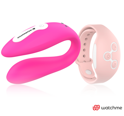 WEARWATCH - WATCHME TECNOLOGÍA DUAL VIBRADOR FUCSIA / ROSA