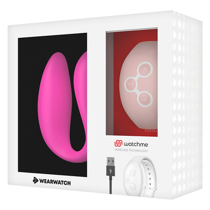 WEARWATCH - WATCHME TECNOLOGÍA DUAL VIBRADOR FUCSIA / ROSA