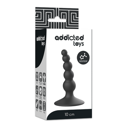 JUGUETES ADICTOS - PLUG SEXUAL ANAL 10 CM NEGRO