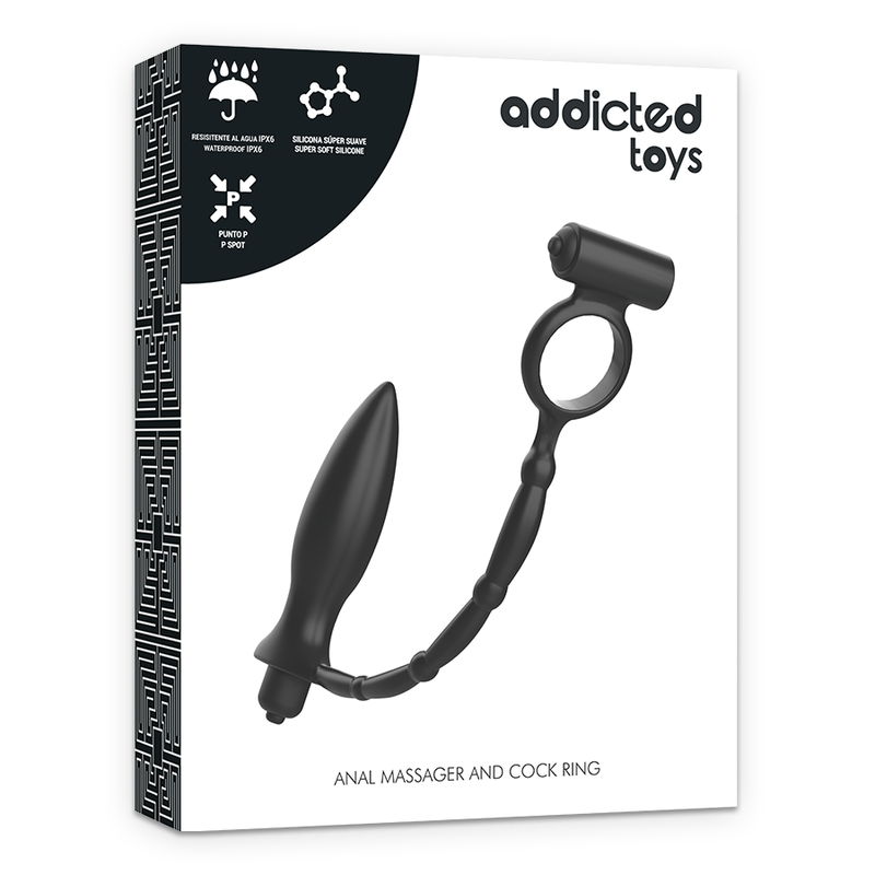 ADDICTED TOYS - ANAL PLUG WITH VIBRATORY RING