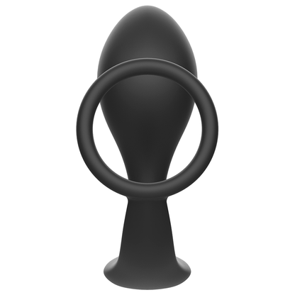 ADDICTED TOYS - ANAL PLUG WITH BLACK SILICONE RING