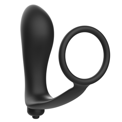 JUGUETES ADICTIVOS - PLUG ANAL VIBRATORIO CON ANILLO PARA EL PENE